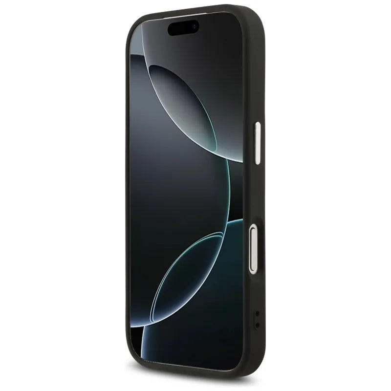 Karl Lagerfeld Choupette Pin MagSafe - Dėklas iPhone 17 Pro Max (juodas)