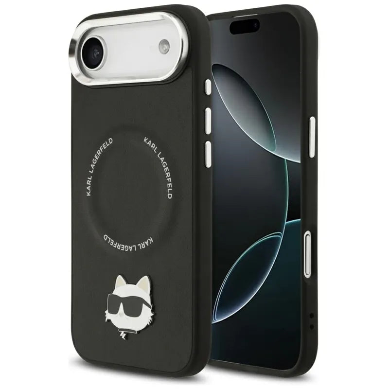 Karl Lagerfeld Choupette Smeigtukas MagSafe - Dėklas iPhone Air (juodas)