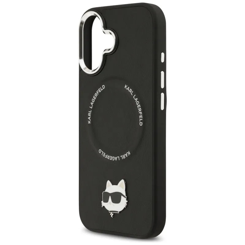 Karl Lagerfeld Choupette Smeigtuko MagSafe Dėklas iPhone 17 (juodas)