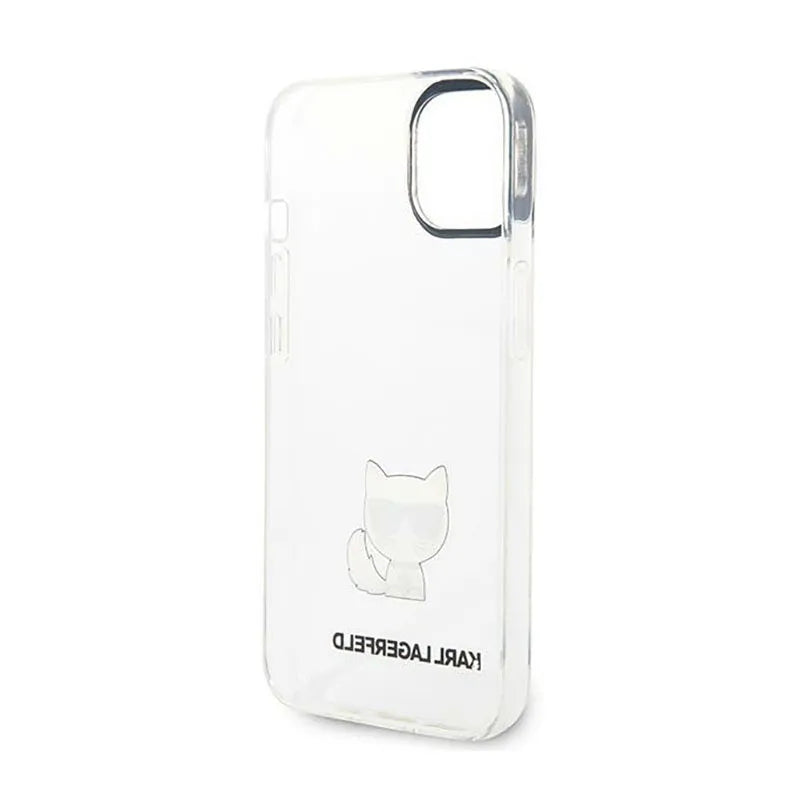 Karl Lagerfeld Dėklas Choupette Body – skirtas iPhone 14 Plus (Skaidrus)