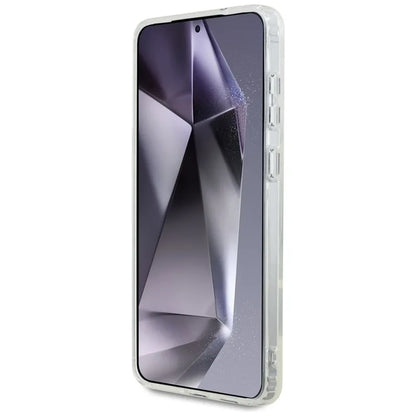 Karl Lagerfeld Dėklas Samsung Galaxy S25 Edge, su Choupette galvos ir logotipų atvaizdais, MagSafe, baltas
