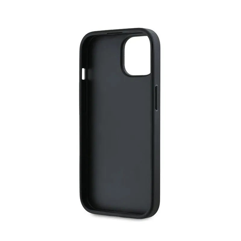 Karl Lagerfeld Diagonal Quilted Script – dėklas „iPhone 15 Plus / 14 Plus“ (juodas)
