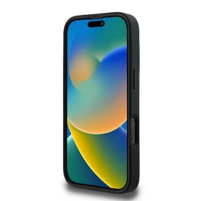 Karl Lagerfeld Dygsniuota Parašas – dėklas skirtas iPhone 16 Pro (juodas)