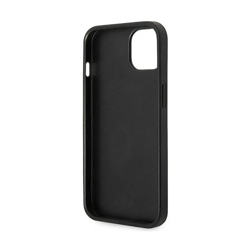Karl Lagerfeld Glitter Plaque Logo – dėklas, skirtas „iPhone 14 Plus“ (juodas)