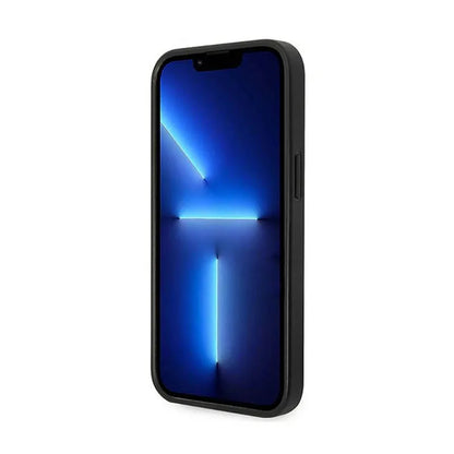 Karl Lagerfeld Glitter Plaque Logo – dėklas, skirtas „iPhone 14 Plus“ (juodas)