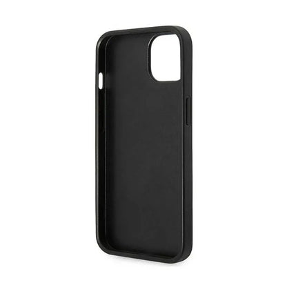 Karl Lagerfeld Glitter Plaque Logo – dėklas, skirtas iPhone 14 Plus (sidabrinis)