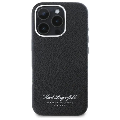 Karl Lagerfeld Hotel RSG - dėklas, skirtas iPhone 16 Pro Max (juodas)