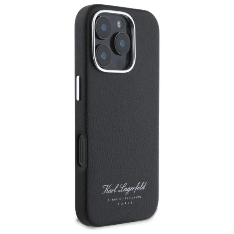 Karl Lagerfeld Hotel RSG - dėklas, skirtas iPhone 16 Pro Max (juodas)