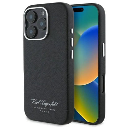 Karl Lagerfeld Hotel RSG - dėklas, skirtas iPhone 16 Pro Max (juodas)