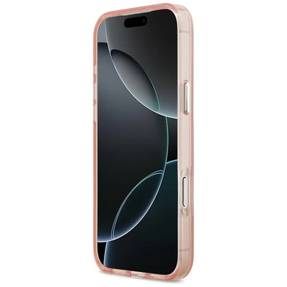 Karl Lagerfeld IML Aquarelle Choupette & Logo MagSafe - dėklas iPhone 17 Pro (rožinis)
