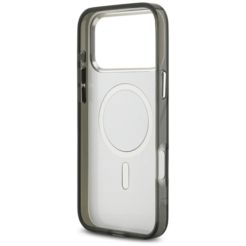 Karl Lagerfeld IML Aquarelle Karl & Choupette & Logo MagSafe - dėklas iPhone 17 Pro (juodas)
