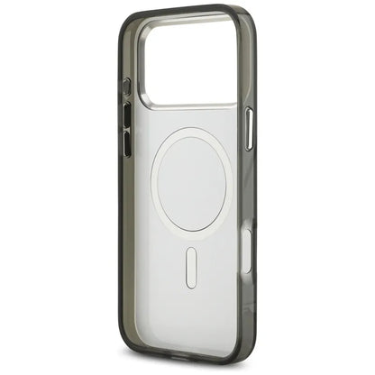 Karl Lagerfeld IML Aquarelle Karl & Choupette & Logo MagSafe - dėklas iPhone 17 Pro (juodas)