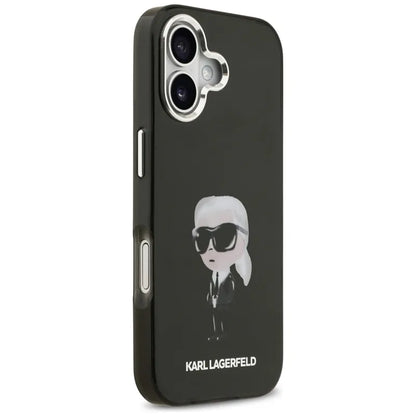 Karl Lagerfeld IML Aquarelle Karl & Logo MagSafe dėklas iPhone 17 (juodas)