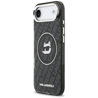 Karl Lagerfeld IML Choupette galvos logotipas MagSafe - Dėklas iPhone Air (juodas)
