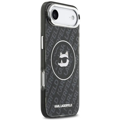 Karl Lagerfeld IML Choupette galvos logotipas MagSafe - Dėklas iPhone Air (juodas)
