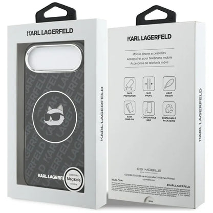 Karl Lagerfeld IML Choupette galvos logotipas MagSafe - Dėklas iPhone Air (juodas)