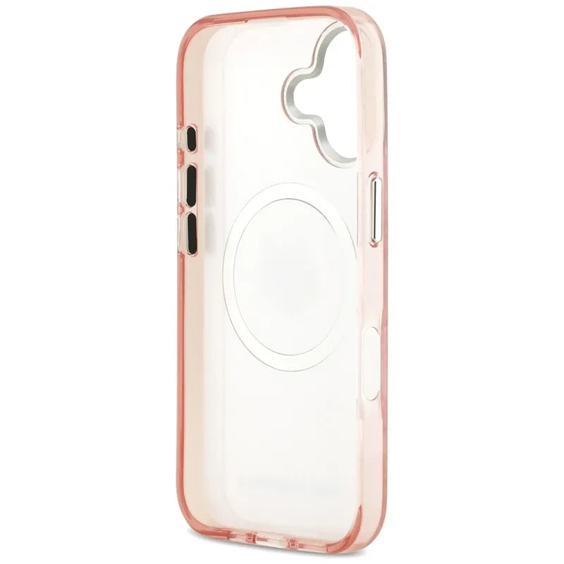 Karl Lagerfeld IML Choupette Head Logo MagSafe – dėklas iPhone 17 (rožinis)