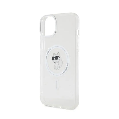 Karl Lagerfeld IML Choupette MagSafe – dėklas iPhone 15 Plus (skaidrus)
