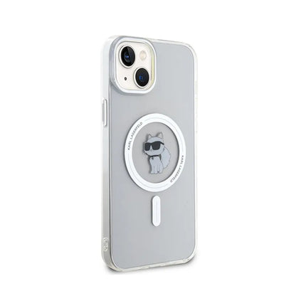 Karl Lagerfeld IML Choupette MagSafe – dėklas iPhone 15 Plus (skaidrus)