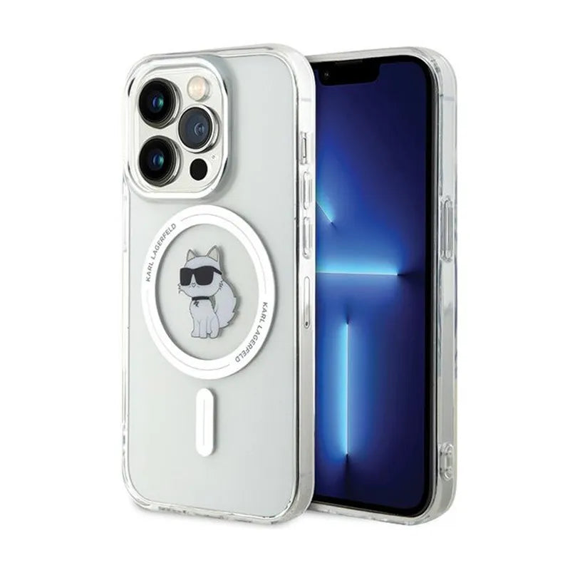 Karl Lagerfeld IML Choupette MagSafe – Dėklas, skirtas „iPhone 13 Pro“ (skaidrus)