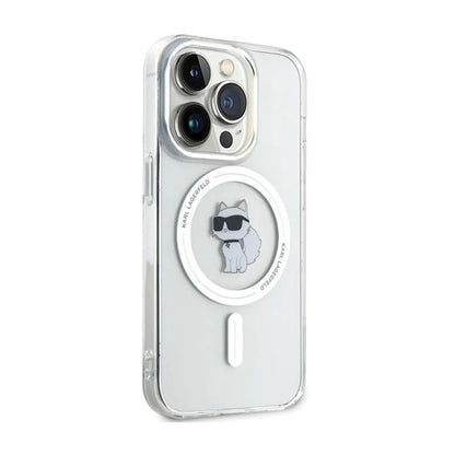 Karl Lagerfeld IML Choupette MagSafe – Dėklas, skirtas „iPhone 13 Pro“ (skaidrus)