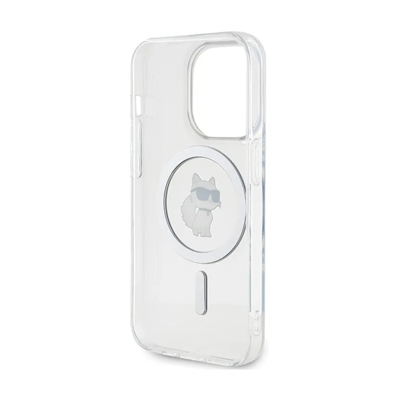 Karl Lagerfeld IML Choupette MagSafe – dėklas, skirtas iPhone 14 Pro (permatomas)