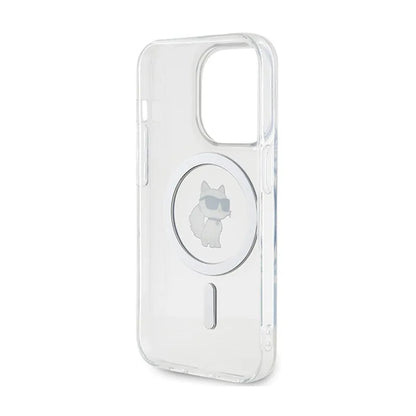 Karl Lagerfeld IML Choupette MagSafe – dėklas, skirtas iPhone 14 Pro (permatomas)