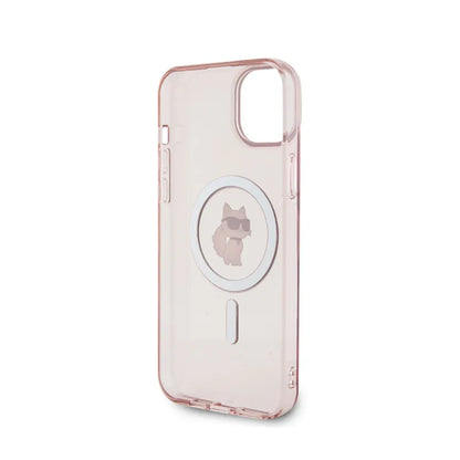 Karl Lagerfeld IML Choupette MagSafe – Dėklas, skirtas „iPhone 15 Plus“ (rožinis)