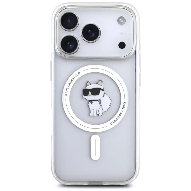 Karl Lagerfeld IML Choupette MagSafe - Dėklas, skirtas iPhone 17 Pro Max (skaidrus)