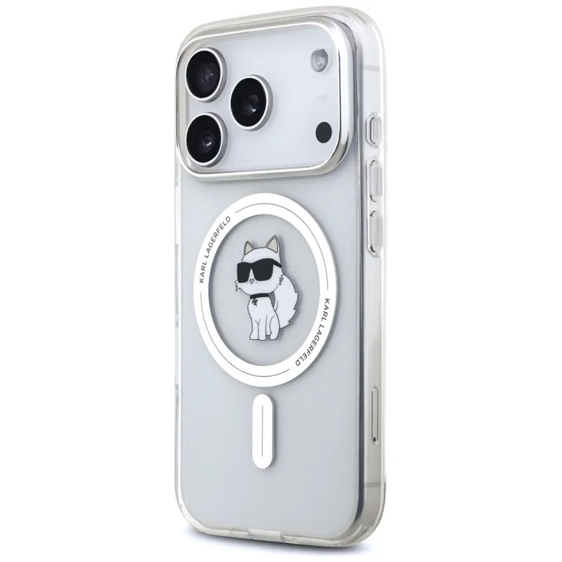 Karl Lagerfeld IML Choupette MagSafe - Dėklas, skirtas iPhone 17 Pro Max (skaidrus)