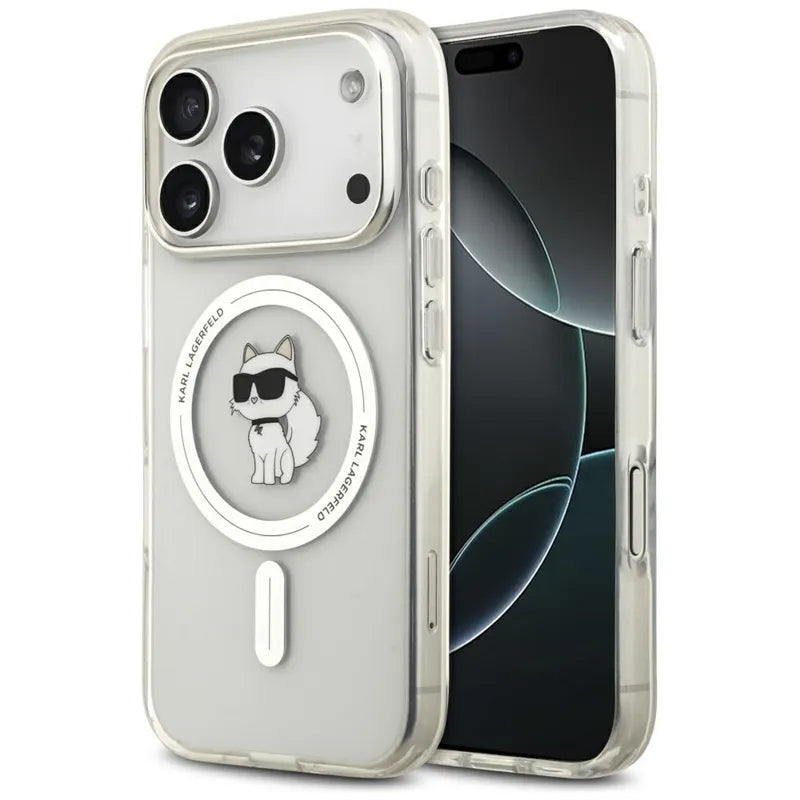 Karl Lagerfeld IML Choupette MagSafe - Dėklas, skirtas iPhone 17 Pro Max (skaidrus)