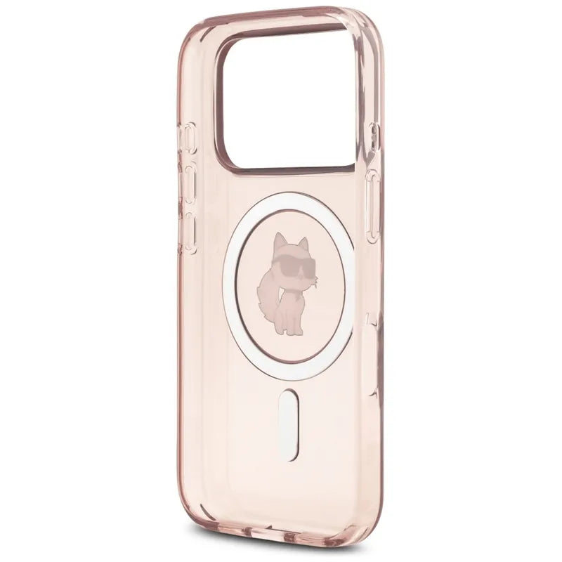 Karl Lagerfeld IML Choupette MagSafe – dėklas telefonui iPhone 17 Pro (rožinis)