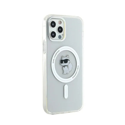 Karl Lagerfeld IML Choupette MagSafe – „iPhone 12“ / „iPhone 12 Pro“ dėklas (permatomas)