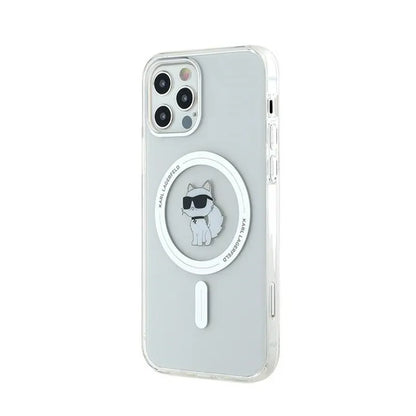 Karl Lagerfeld IML Choupette MagSafe – „iPhone 12“ / „iPhone 12 Pro“ dėklas (permatomas)