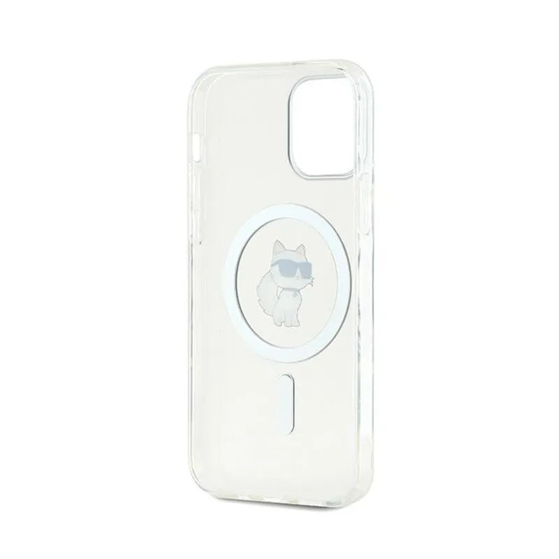 Karl Lagerfeld IML Choupette MagSafe – „iPhone 12“ / „iPhone 12 Pro“ dėklas (permatomas)