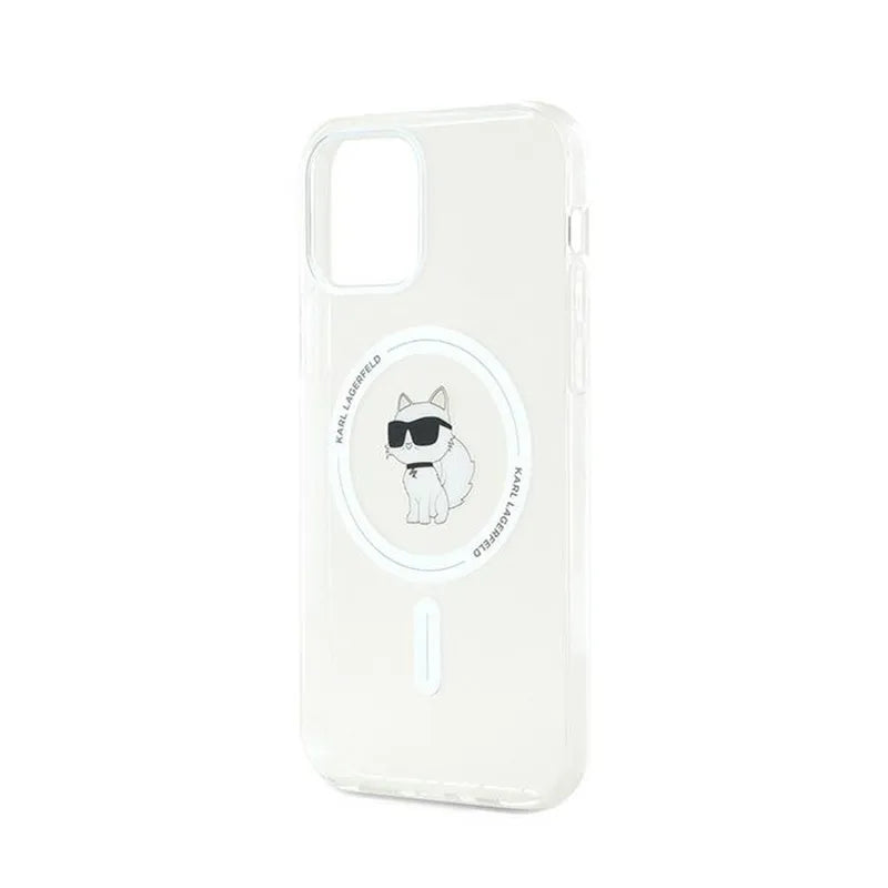 Karl Lagerfeld IML Choupette MagSafe – „iPhone 12“ / „iPhone 12 Pro“ dėklas (permatomas)