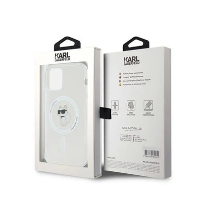 Karl Lagerfeld IML Choupette MagSafe – „iPhone 12“ / „iPhone 12 Pro“ dėklas (permatomas)