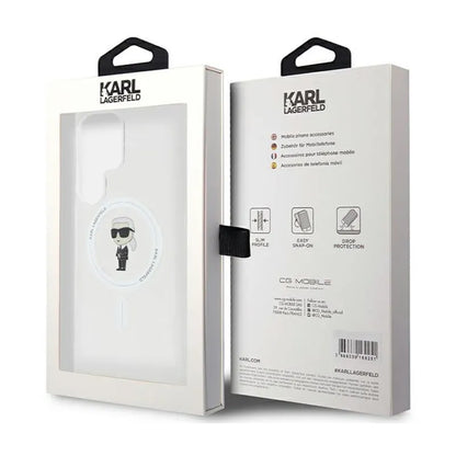 Karl Lagerfeld IML Ikonik MagSafe – dėklas Samsung Galaxy S24 Ultra (skaidrus)
