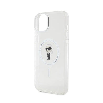 Karl Lagerfeld IML Ikonik MagSafe – dėklas, skirtas iPhone 15 Plus (skaidrus)