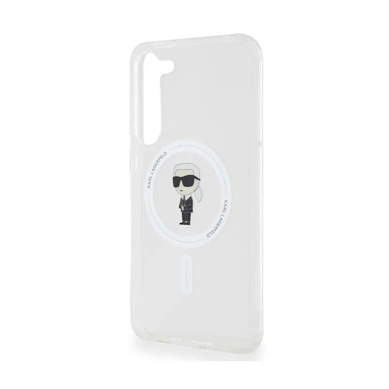 Karl Lagerfeld IML Ikonik MagSafe – dėklas, skirtas Samsung Galaxy S23+ (permatomas)
