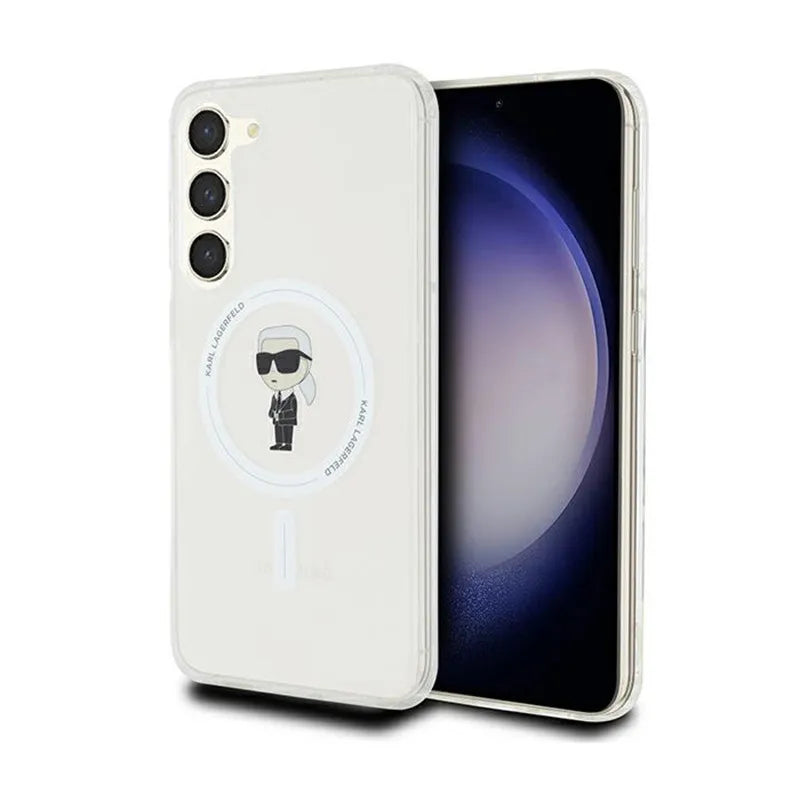 Karl Lagerfeld IML Ikonik MagSafe – dėklas, skirtas Samsung Galaxy S23+ (permatomas)