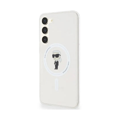 Karl Lagerfeld IML Ikonik MagSafe - dėklas, skirtas Samsung Galaxy S24+ (permatomas)
