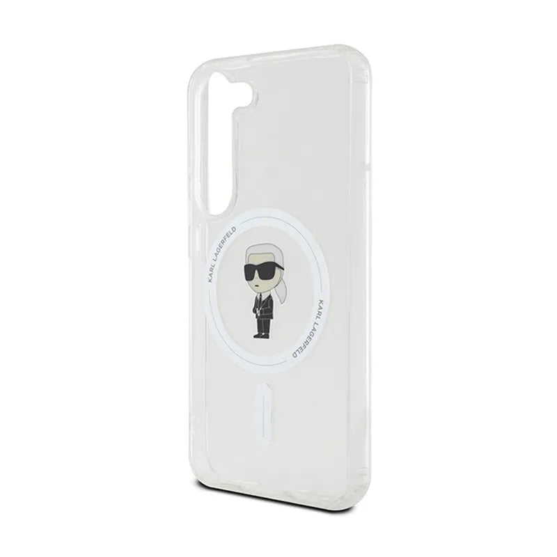 Karl Lagerfeld IML Ikonik MagSafe – Dėklas, skirtas „Samsung Galaxy S24“ (skaidrus)