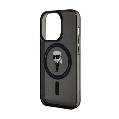 Karl Lagerfeld IML Ikonik MagSafe - iPhone 15 Pro Max dėklas (Juodas)