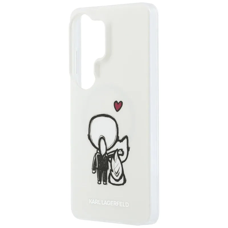 Karl Lagerfeld IML Karl & Choupette MagSafe dėklas - Samsung Galaxy S26 Ultra (Skaidrus)