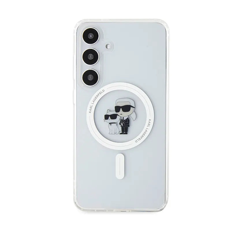 Karl Lagerfeld IML Karl & Choupette MagSafe – Samsung Galaxy S24 dėklas (permatomas)
