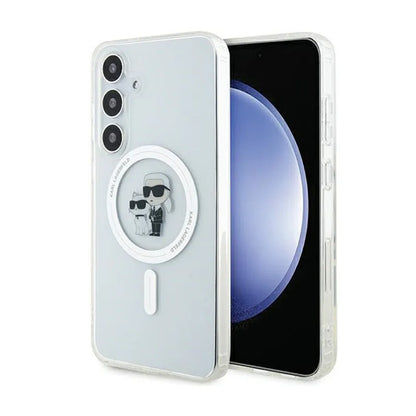 Karl Lagerfeld IML Karl & Choupette MagSafe – Samsung Galaxy S24 dėklas (permatomas)