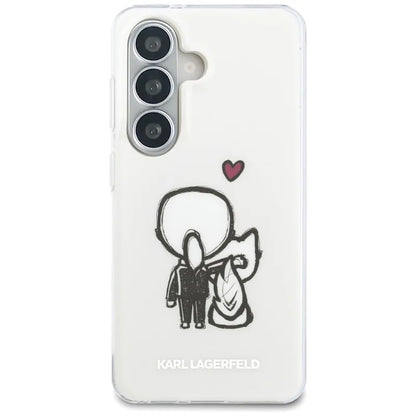 Karl Lagerfeld IML Karl & Choupette MagSafe - Samsung Galaxy S26 dėklas (skaidrus)