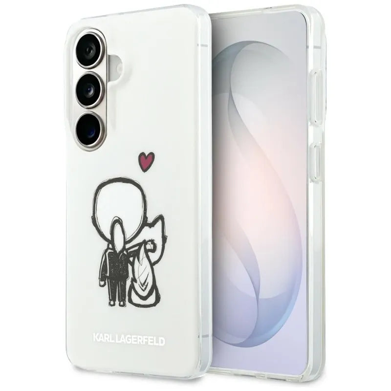 Karl Lagerfeld IML Karl & Choupette MagSafe - Samsung Galaxy S26 dėklas (skaidrus)