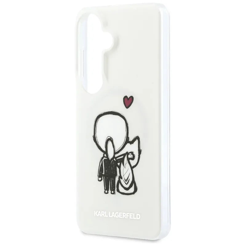 Karl Lagerfeld IML Karl & Choupette MagSafe - Samsung Galaxy S26 dėklas (skaidrus)